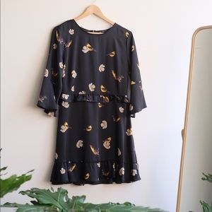 Zara Floral Bird Dress